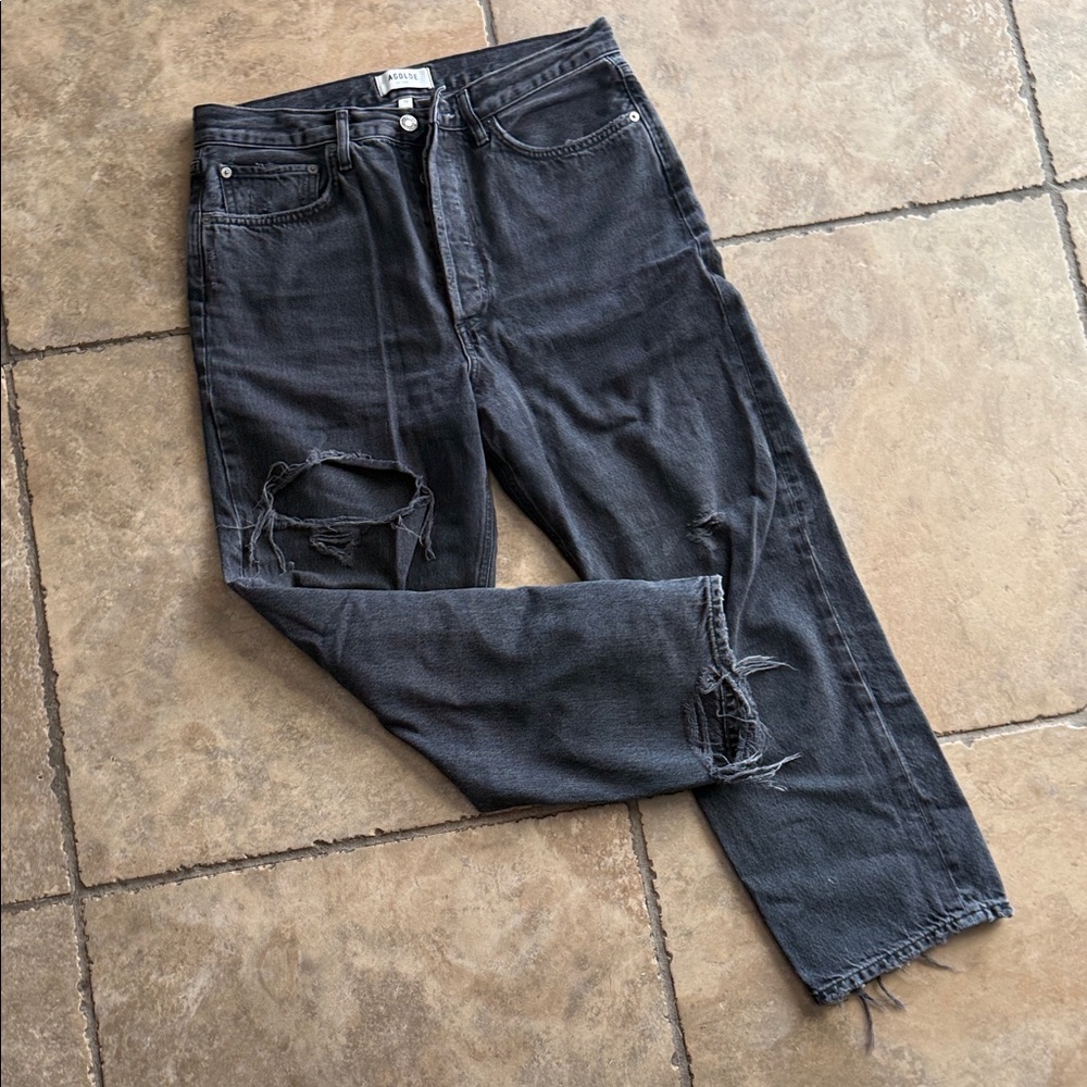 Agolde Black High Rise Women Jeans